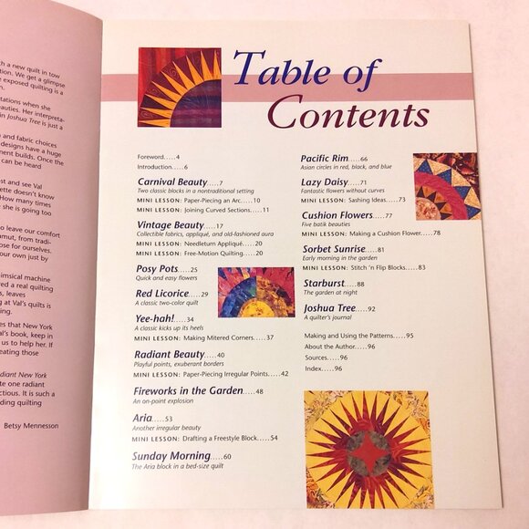 Preowned Radiant New York Beauties. 14 Paper-Pieced Quilt Projects 2003 - Picture 3 of 3